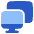 Monitor Project Screen Icon from Plump Flat Set