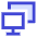 Monitor Project Screen Icon from Sharp Duo Set