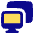Monitor Project Screen Icon from Plump Pop Set
