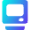 Retro Computer Icon from Core Gradient Set
