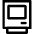 Retro Computer Icon from Core Line Set