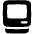 Retro Computer Icon from Plump Solid Set