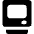 Retro Computer Icon from Core Solid Set