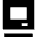 Retro Computer Icon from Sharp Solid Set