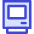 Retro Computer Icon from Core Duo Set