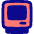 Retro Computer Icon from Plump Pop Set