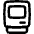 Retro Computer Icon from Flex Line Set