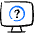 Desktop Action Monitor Question Icon from Freehand Duotone - Free Set