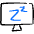 Desktop Action Monitor Screen Sleep 2 Icon from Freehand Duotone - Free Set