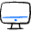 Desktop Monitor Icon from Freehand Duotone - Free Set