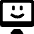 Desktop Monitor Smiley Icon from Ultimate Bold - Free Set