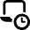 Laptop Clock Icon from Ultimate Bold - Free Set