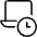Laptop Clock Icon from Ultimate Light - Free Set