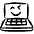 Laptop Computer Smiley Icon from Freehand - Free Set