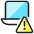 Laptop Warning Icon from Ultimate Colors - Free Set