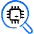 Microprocessor Computer Chip Search Icon from Freehand Duotone - Free Set