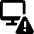 Monitor Warning Icon from Ultimate Bold - Free Set