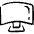 Screen Curved Icon from Freehand Line - Free Set