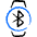 Smart Watch Circle Bluetooth Icon from Freehand Duotone - Free Set