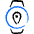 Smart Watch Circle Location Icon from Freehand Duotone - Free Set