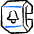 Smart Watch Square Bell Alternate Icon from Freehand Duotone - Free Set