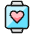 Smart Watch Square Heart Icon from Ultimate Colors - Free Set