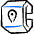 Smart Watch Square Location Alternate Icon from Freehand Duotone - Free Set