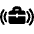 Briefcase Sensor Tag Radiowaves Icon from Ultimate Bold Set