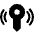 Key Sensor Tag Radiowaves Icon from Ultimate Bold Set