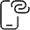 Personal Hotspot Connection Mobile Phone Icon from Ultimate Light Set