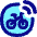 Bicycle Sensor Tag Radiowaves Circle Icon from Flex Pop Set