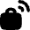 Briefcase Sensor Tag Radiowaves Icon from Flex Solid Set