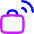 Briefcase Sensor Tag Radiowaves Icon from Flex Neon Set