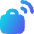 Briefcase Sensor Tag Radiowaves Icon from Flex Gradient Set