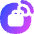 Briefcase Sensor Tag Radiowaves Circle Icon from Flex Gradient Set