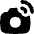 Camera Sensor Tag Radiowaves Icon from Flex Solid Set