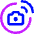 Camera Sensor Tag Radiowaves Circle Icon from Core Neon Set