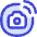 Camera Sensor Tag Radiowaves Circle Icon from Flex Duo Set