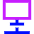 Desktop Network Connection Icon from Sharp Neon Set