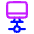 Desktop Network Connection Icon from Plump Neon Set