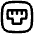 Ethernet Port Lan Icon from Flex Line Set
