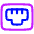 Ethernet Port Lan Icon from Plump Neon Set
