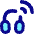 Headphones Sensor Tag Radiowaves Icon from Flex Pop Set