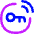 Key Sensor Tag Radiowaves Circle Icon from Flex Neon Set