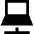 Laptop Network Connection Icon from Sharp Solid Set