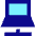 Laptop Network Connection Icon from Sharp Pop Set
