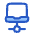 Laptop Network Connection Icon from Plump Duo Set