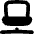 Laptop Network Connection Icon from Flex Solid Set