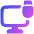 Monitor Lock Icon from Plump Gradient Set