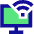 Monitor Wifi Icon from Sharp Pop Set